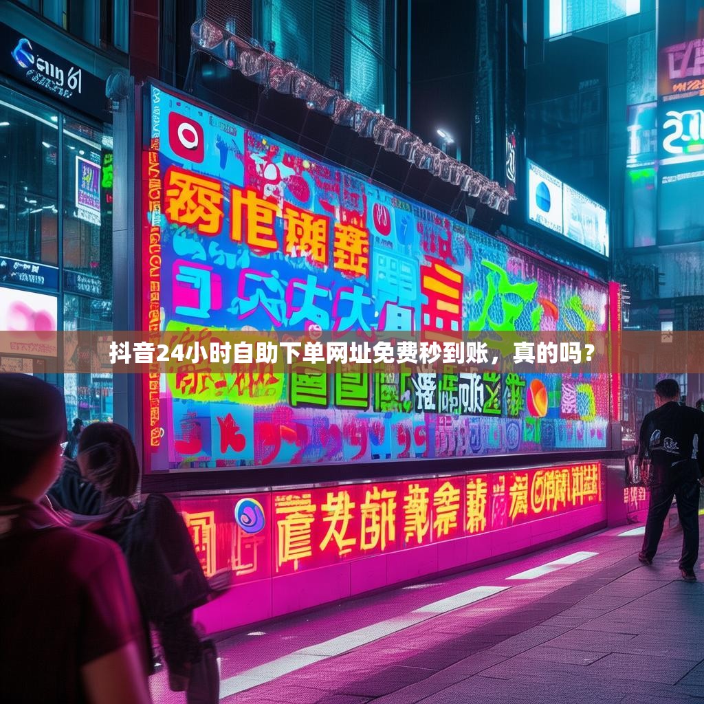 抖音24小时自助下单网址免费秒到账,真的吗? 抖音24小时自助下单网址免费秒到账,真的吗?