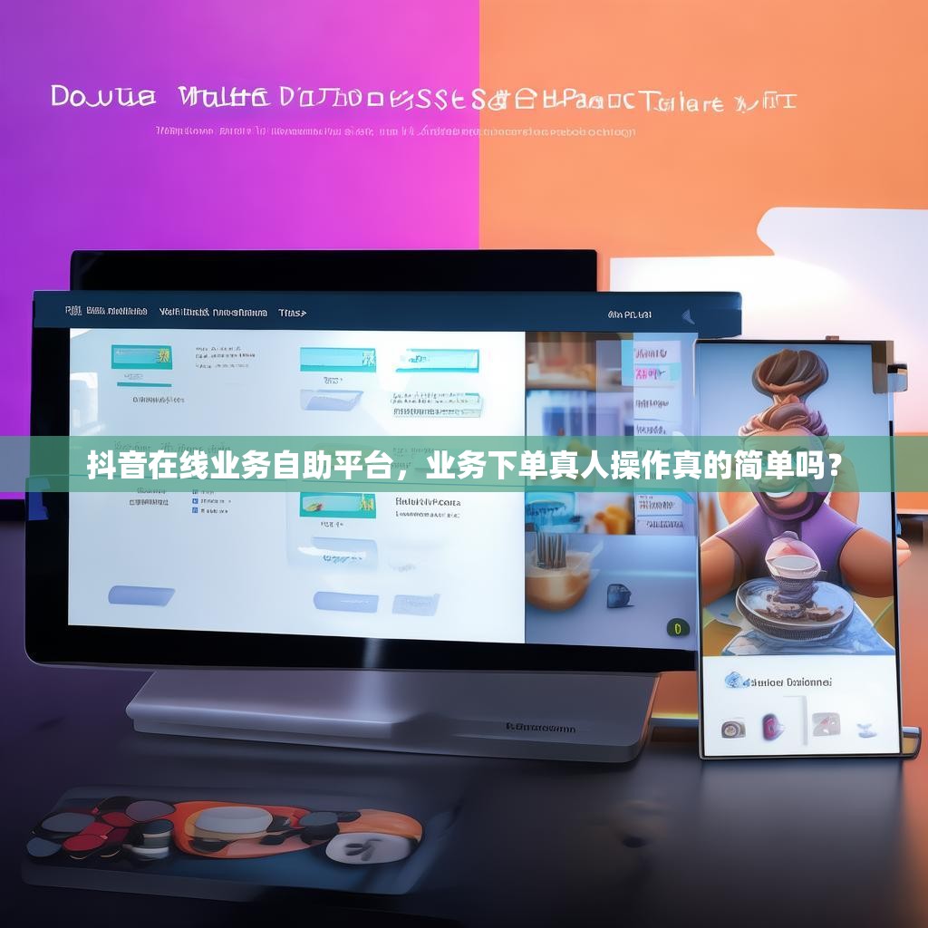 抖音在线业务自助平台，业务下单真人操作真的简单吗？