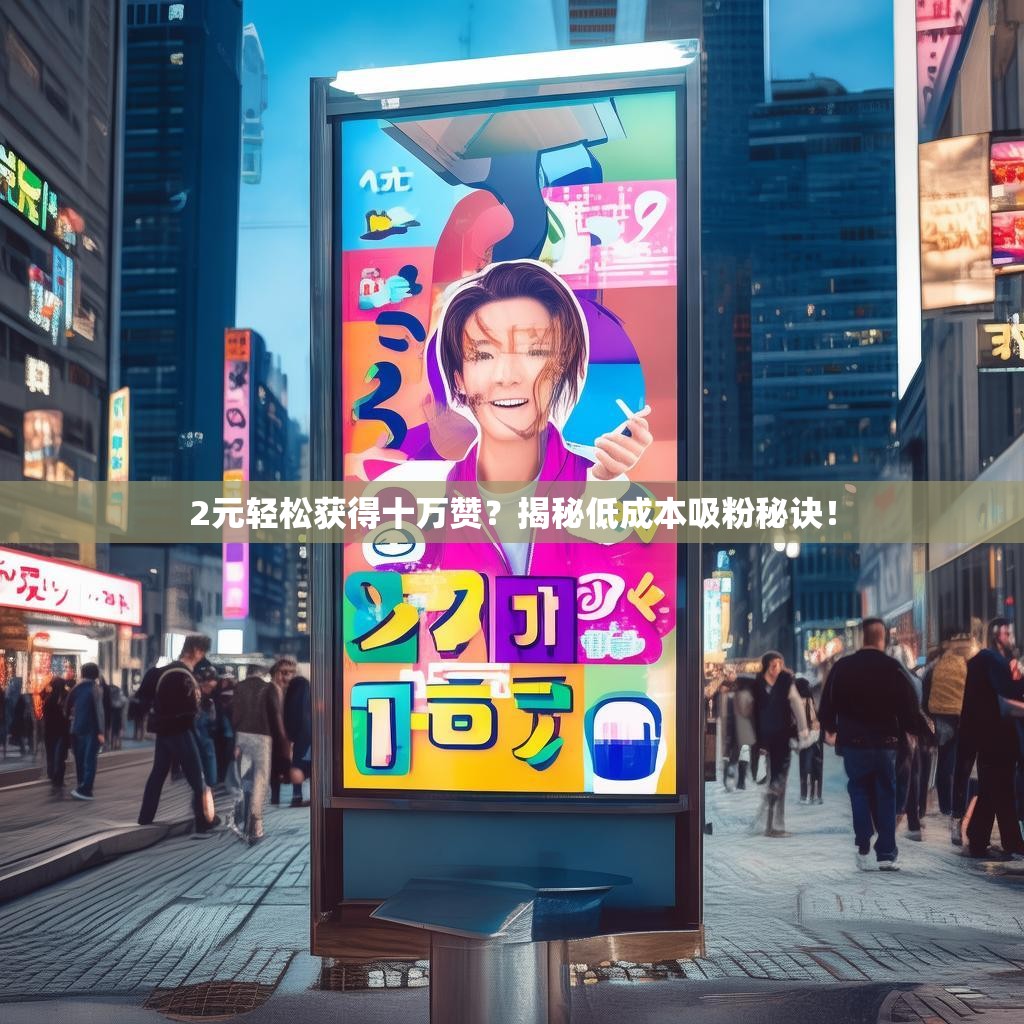 2元轻松获得十万赞?揭秘低成本吸粉秘诀! 2元轻松获得十万赞?揭秘低成本吸粉秘诀!