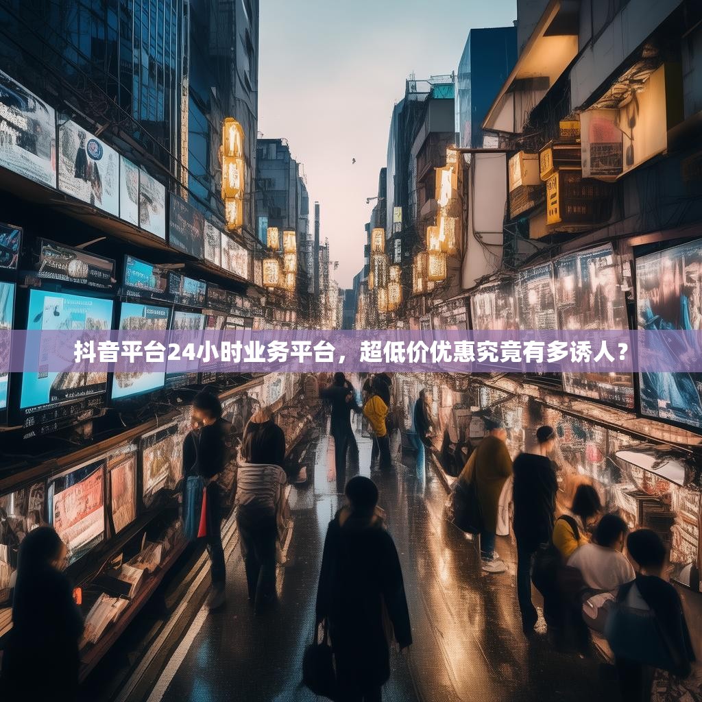 抖音平台24小时业务平台，超低价优惠究竟有多诱人？