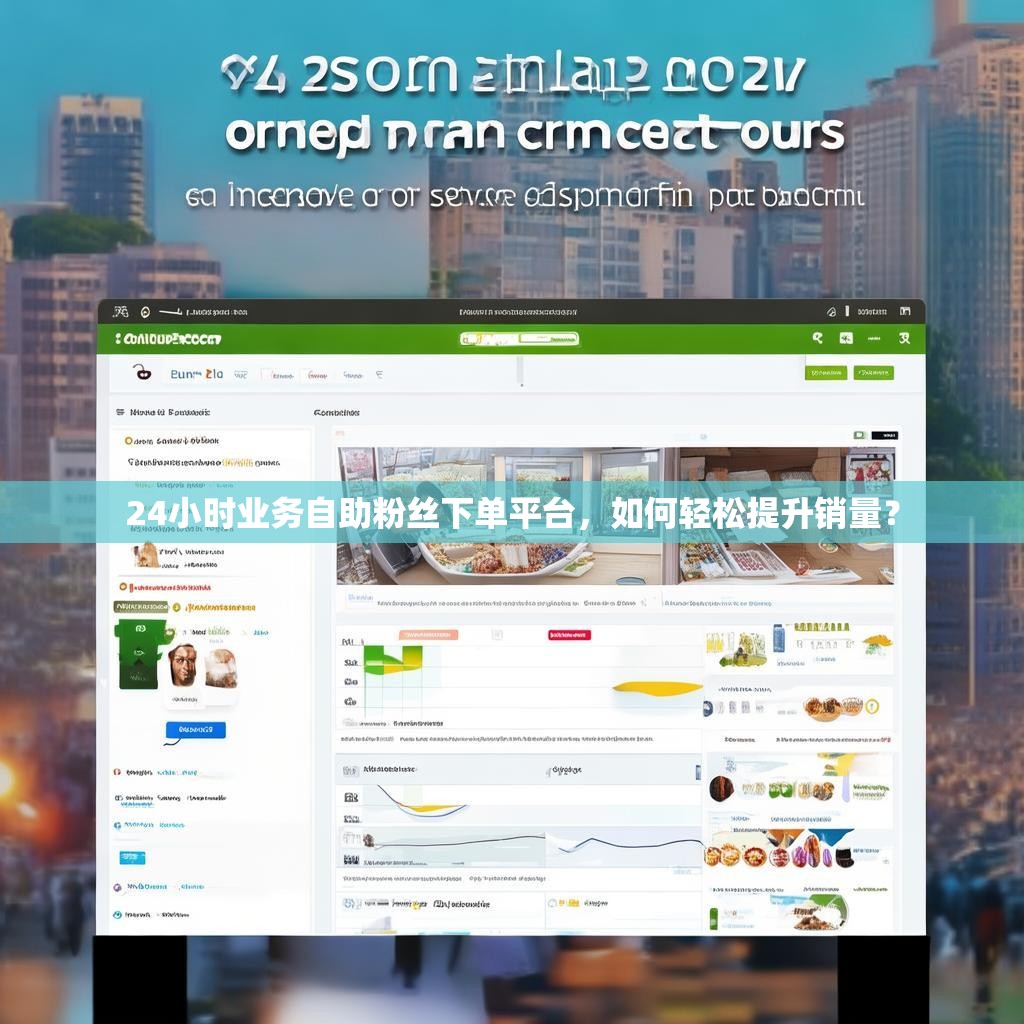 24小时业务自助粉丝下单平台，如何轻松提升销量？