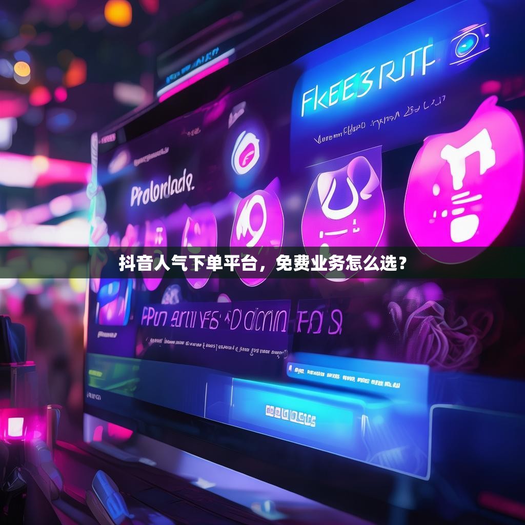 抖音人气下单平台,免费业务怎么选? 抖音人气下单平台,免费业务怎么选?