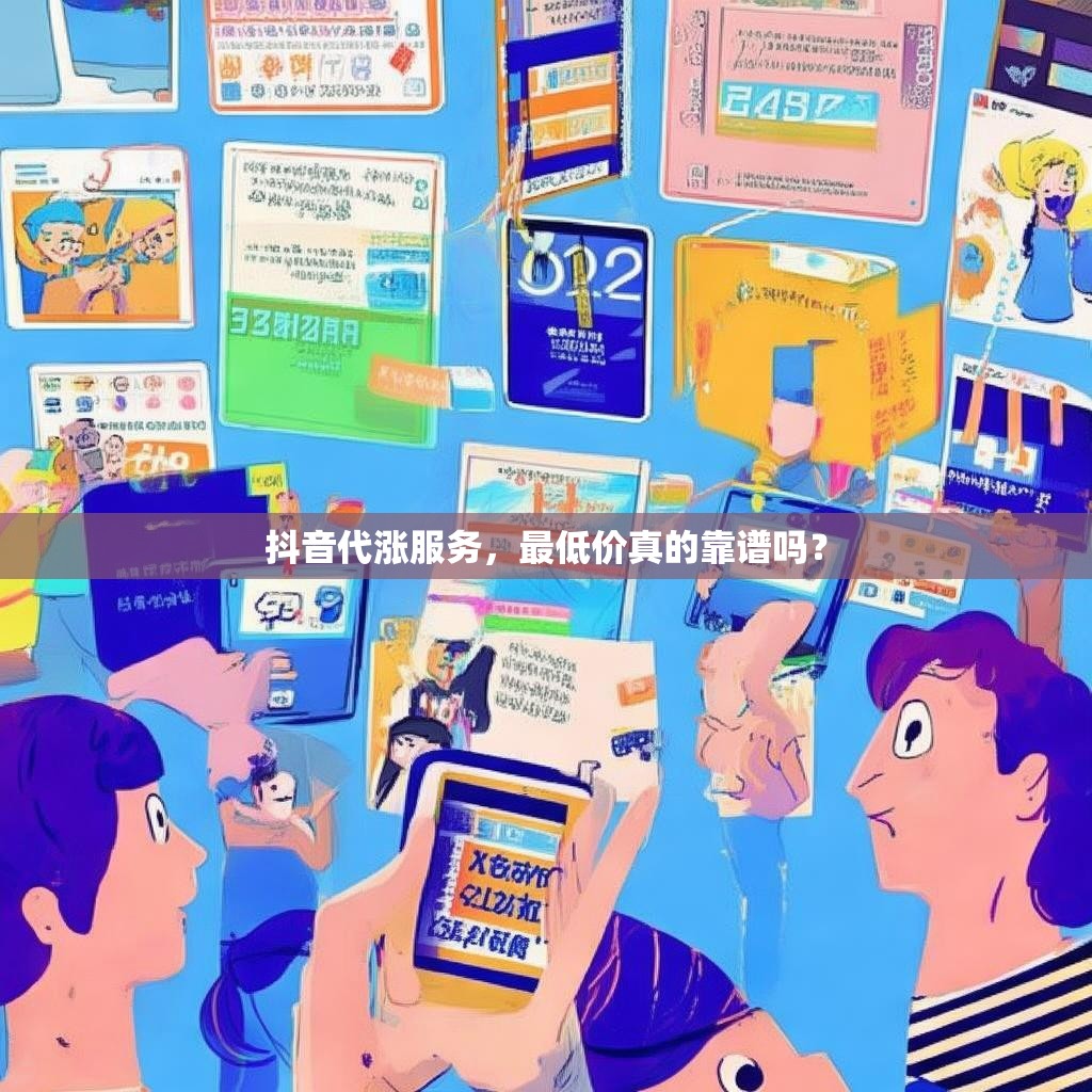 抖音代涨服务，最低价真的靠谱吗？