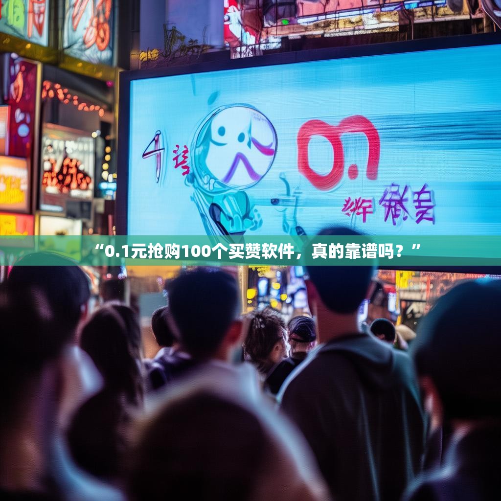 “0.1元抢购100个买赞软件，真的靠谱吗？”