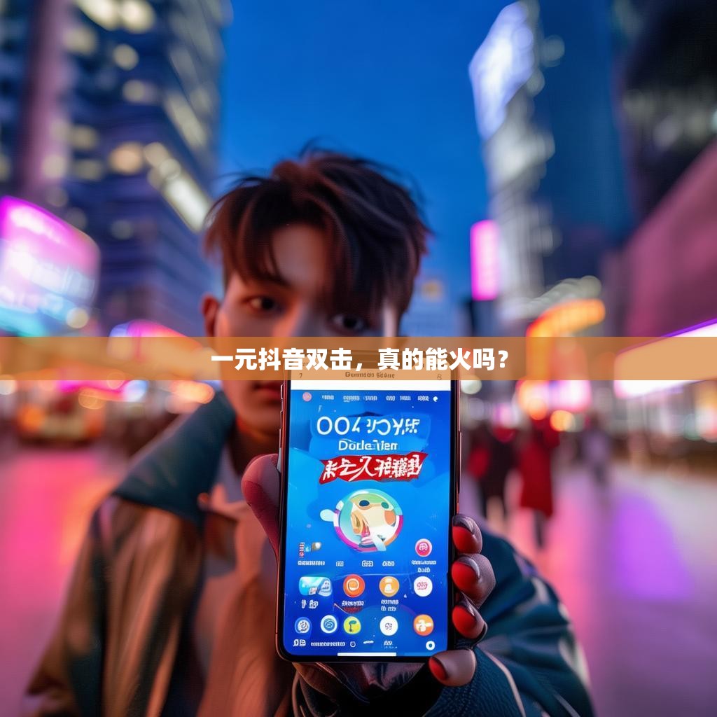 一元抖音双击，真的能火吗？