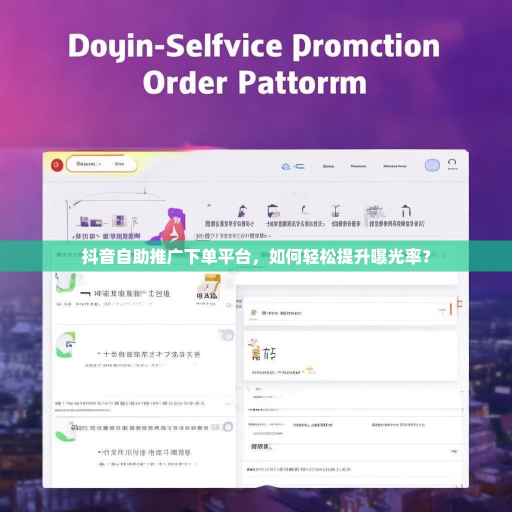 抖音自助推广下单平台，如何轻松提升曝光率？