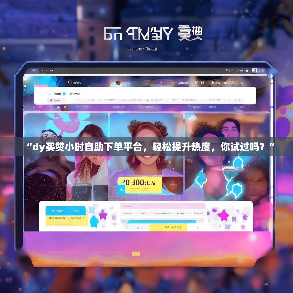 “dy买赞小时自助下单平台，轻松提升热度，你试过吗？”