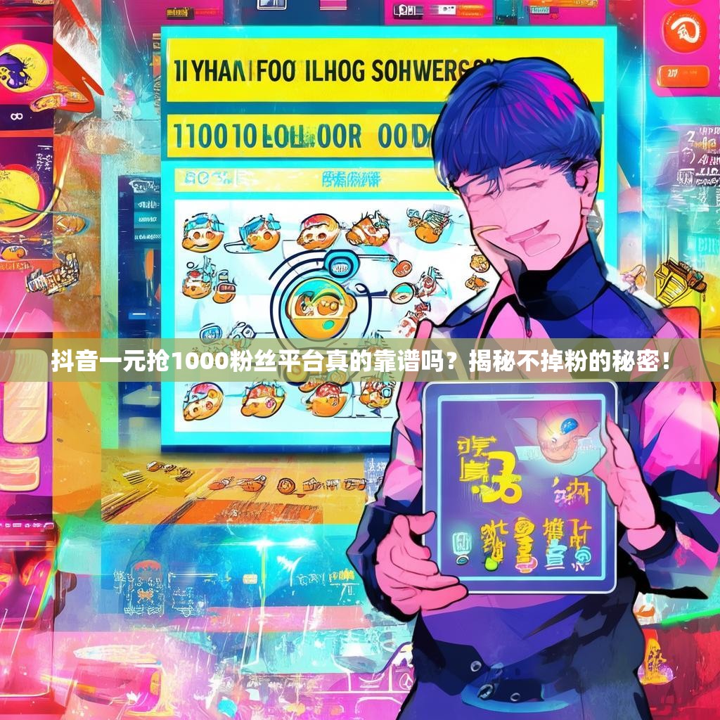 抖音一元抢1000粉丝平台真的靠谱吗？揭秘不掉粉的秘密！