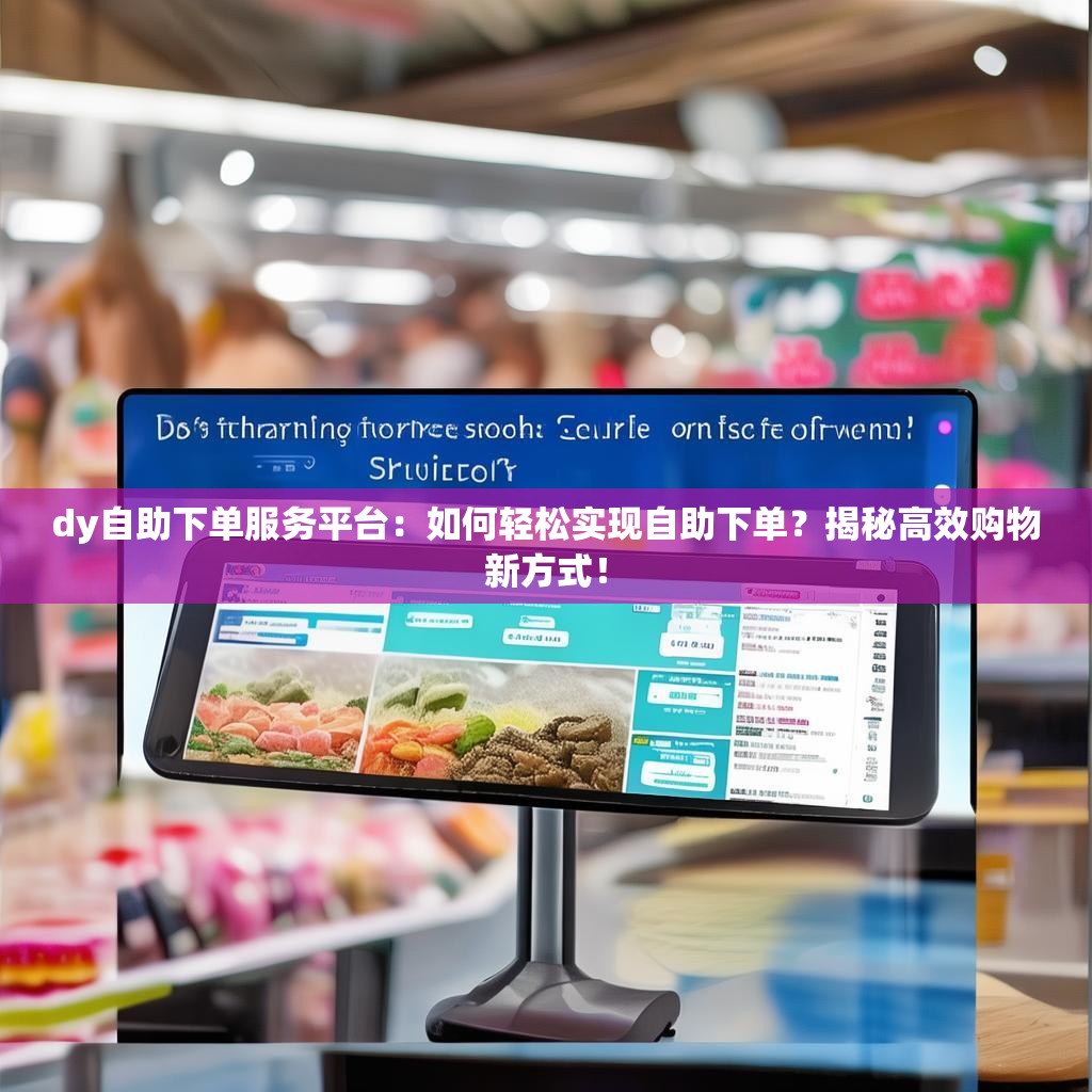dy自助下单服务平台：如何轻松实现自助下单？揭秘高效购物新方式！