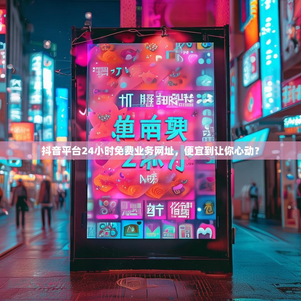 抖音平台24小时免费业务网址，便宜到让你心动？