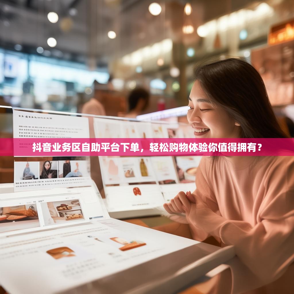 抖音业务区自助平台下单，轻松购物体验你值得拥有？