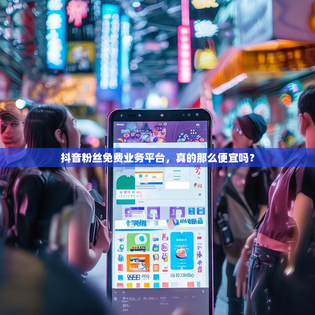 抖音粉丝免费业务平台，真的那么便宜吗？
