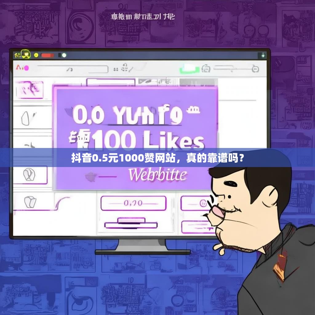 抖音0.5元1000赞网站，真的靠谱吗？