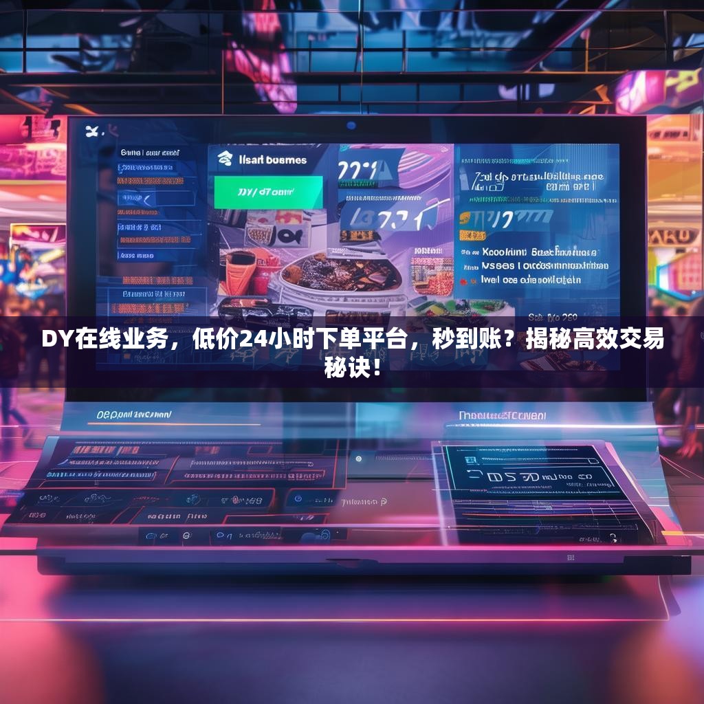 DY在线业务，低价24小时下单平台，秒到账？揭秘高效交易秘诀！