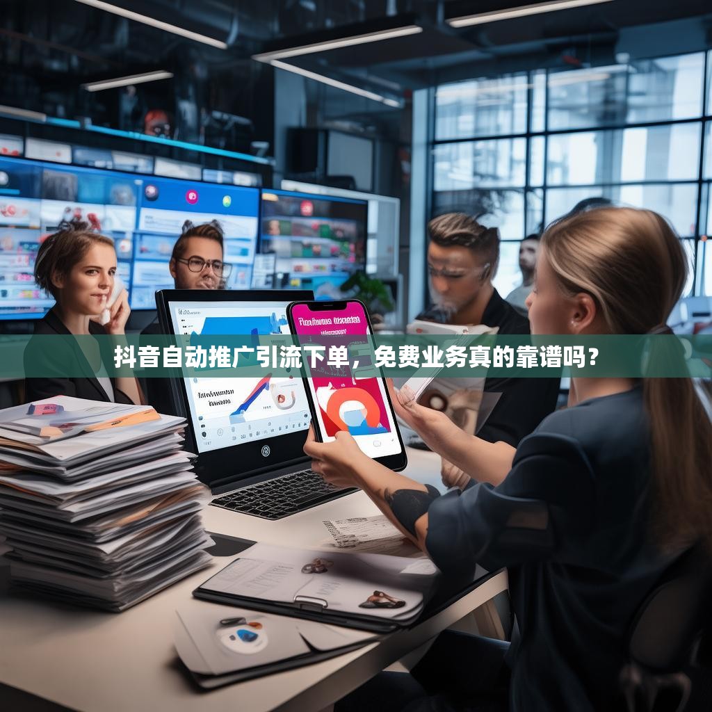 抖音自动推广引流下单，免费业务真的靠谱吗？