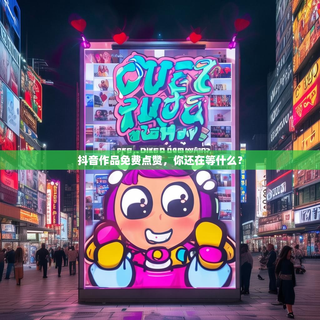 抖音作品免费点赞，你还在等什么？