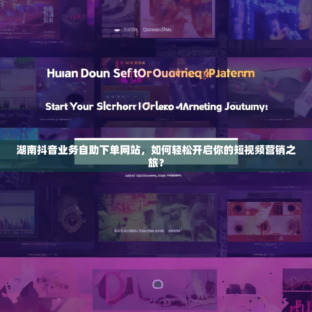 湖南抖音业务自助下单网站，如何轻松开启你的短视频营销之旅？