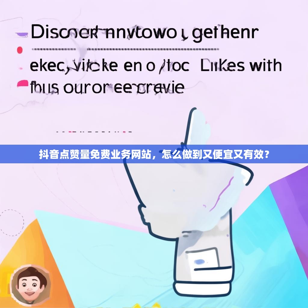 抖音点赞量免费业务网站，怎么做到又便宜又有效？