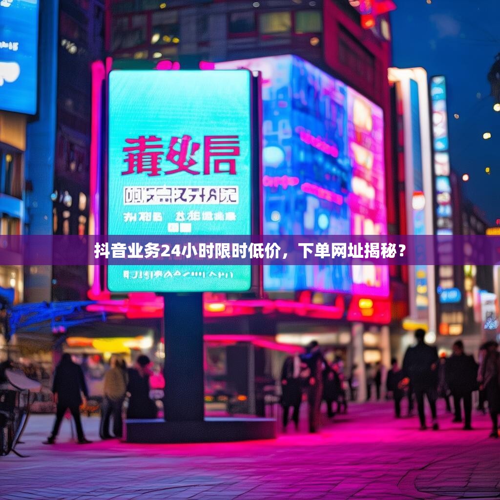 抖音业务24小时限时低价，下单网址揭秘？