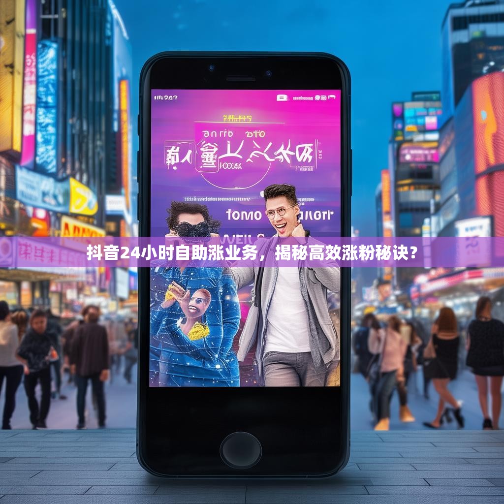 抖音24小时自助涨业务，揭秘高效涨粉秘诀？