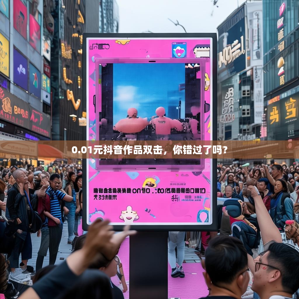 0.01元抖音作品双击，你错过了吗？