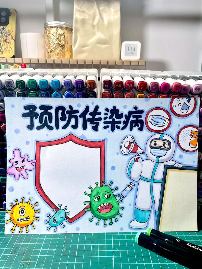 _疫情简单手抄报笔画_最简单的疫情手抄报怎么画
