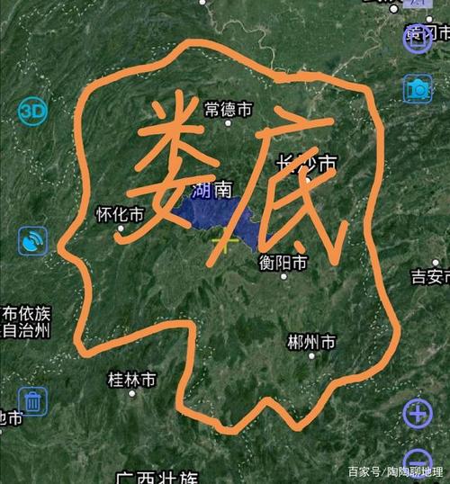 娄底在湖南的位置介绍，含地理中心、相邻地区及交通情况